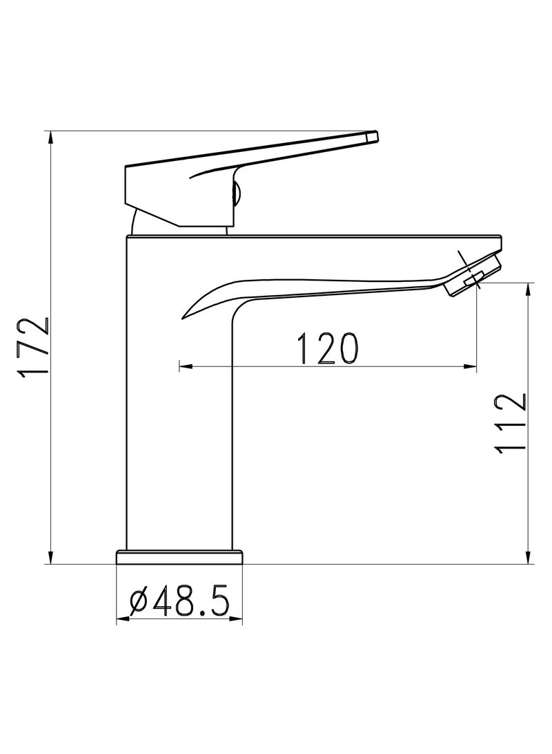 HESANIT Logic Single Lever Basin Mixer with Pop-Up Waste, Premium Gold Finish, Water Saving Faucet - Image 4